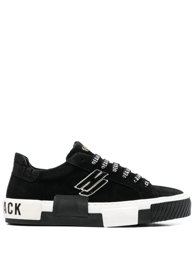 Hide & Jack Logo-print Low-top Sneakers In Black