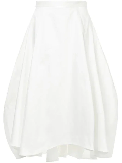 Maggie Marilyn Tulip Cotton-blend Skirt In White