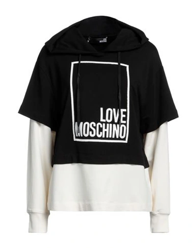 Love Moschino Sweatshirt With Logo In Black