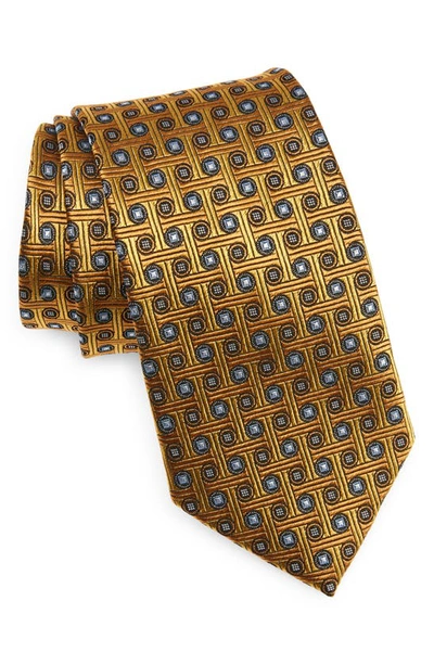 Nordstrom Neat Medallion Silk Tie In Yellow