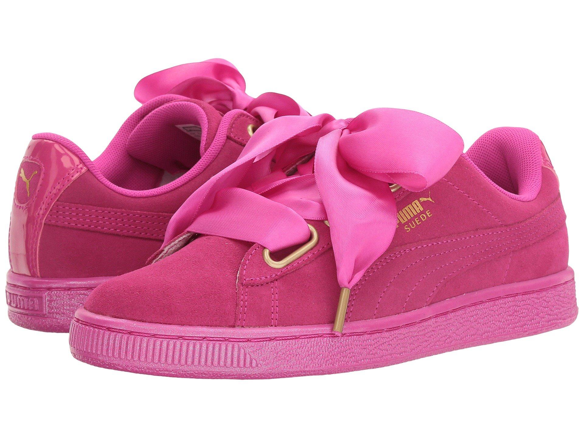 puma suede heart satin rosa puma suede heart satin rosa
