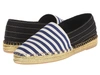 Marc Jacobs Sienna Flat Espadrille In Navy/white