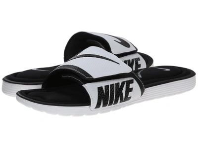 Nike Solarsoft Comfort Slide In Black/white | ModeSens