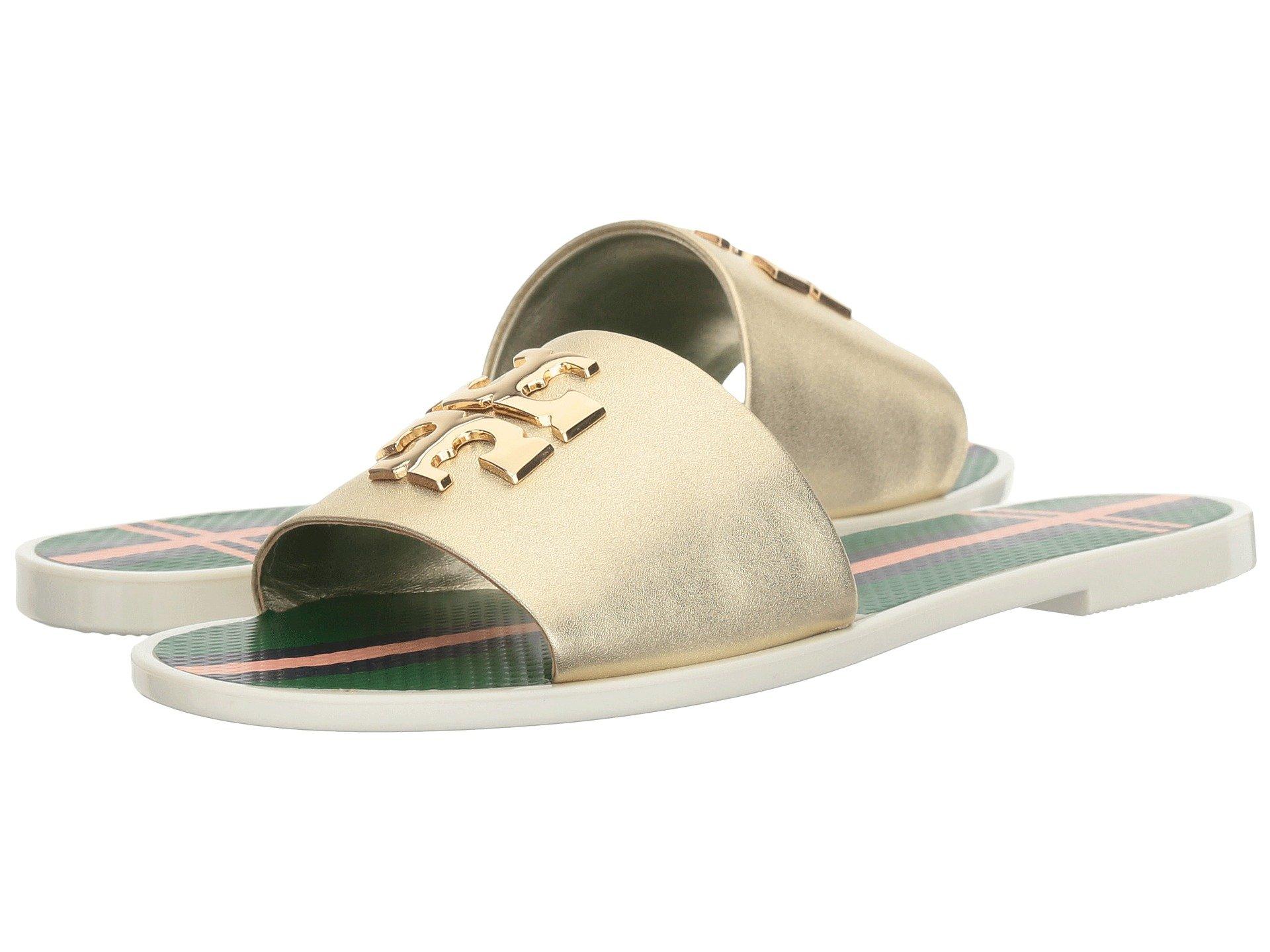 tory burch logo slides