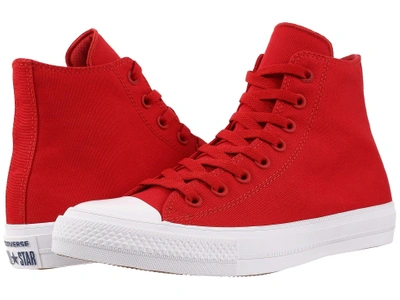 Converse Chuck Taylor® All Star Ii Hi In Salsa Red/white/navy | ModeSens