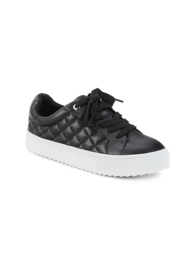 Steve Madden Kids' Girl's Charlie Quilted Leather Sneakers In Black