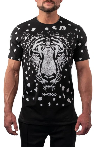 Maceoo Men's Leopard Spot T-shirt In Black
