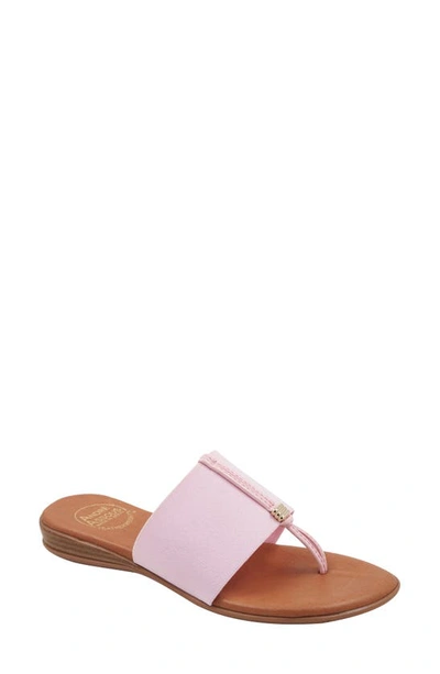 Andre Assous Women's Nice Slip On Thong Sandals In Blush