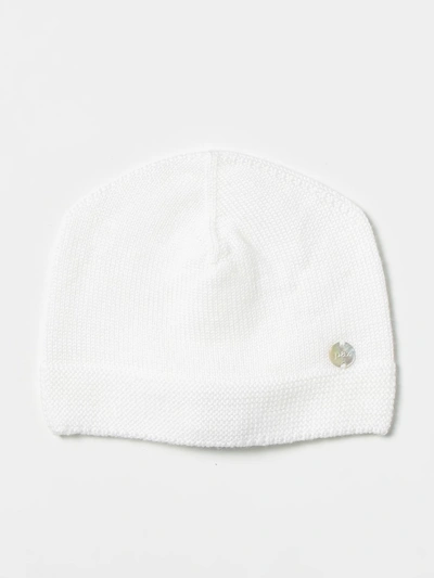 Paz Rodriguez Ivory Wool Baby Hat In Cream