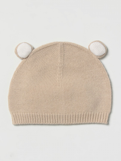 Il Gufo Beige Wool Bear Hat