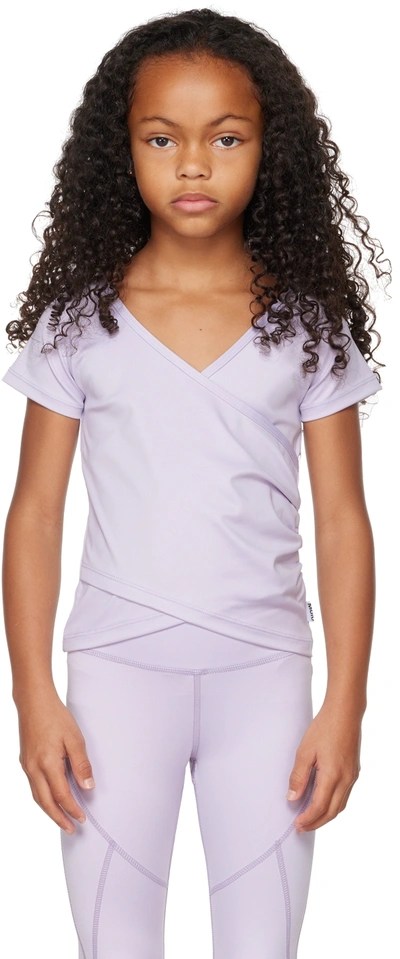 Molo Kids T-shirt For Girls In Purple