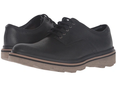 Men's Clarks FRELAN LACE Black Leather Lace-Up Casual Shoes Extralight Oxfords 