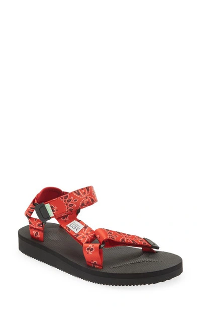 Suicoke Depa-cab-pt02 Sandals In Red
