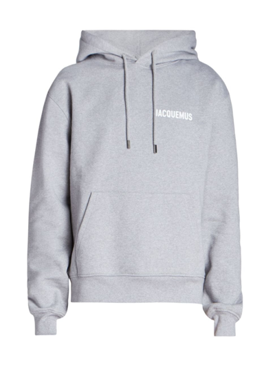 Jacquemus Le Sweatshirt Grey Hooded Cotton Sweatshirt