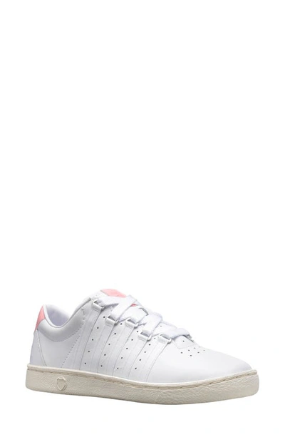K-swiss The Pro Sneaker In White/quartz Pink/snow White