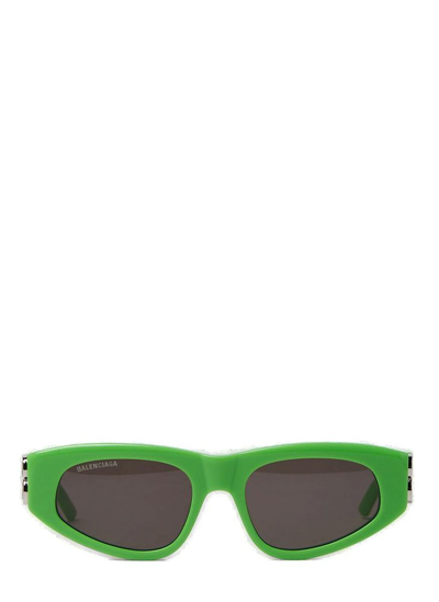Balenciaga Dynasty D-frame Sunglasses In Green