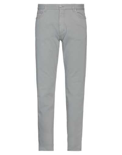 Zegna Stretch Gabardine Pants In Grey