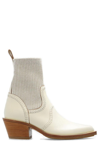 Chloé Nellie Western Sock Ankle Boots In New