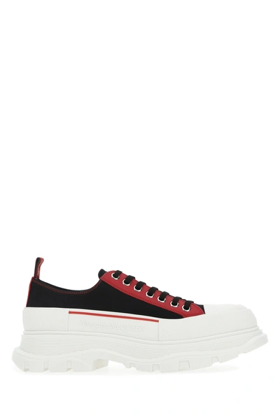 Alexander Mcqueen Multicolor Canvas And Leather Tread Slick Sneakers Nd Uomo  45 | ModeSens