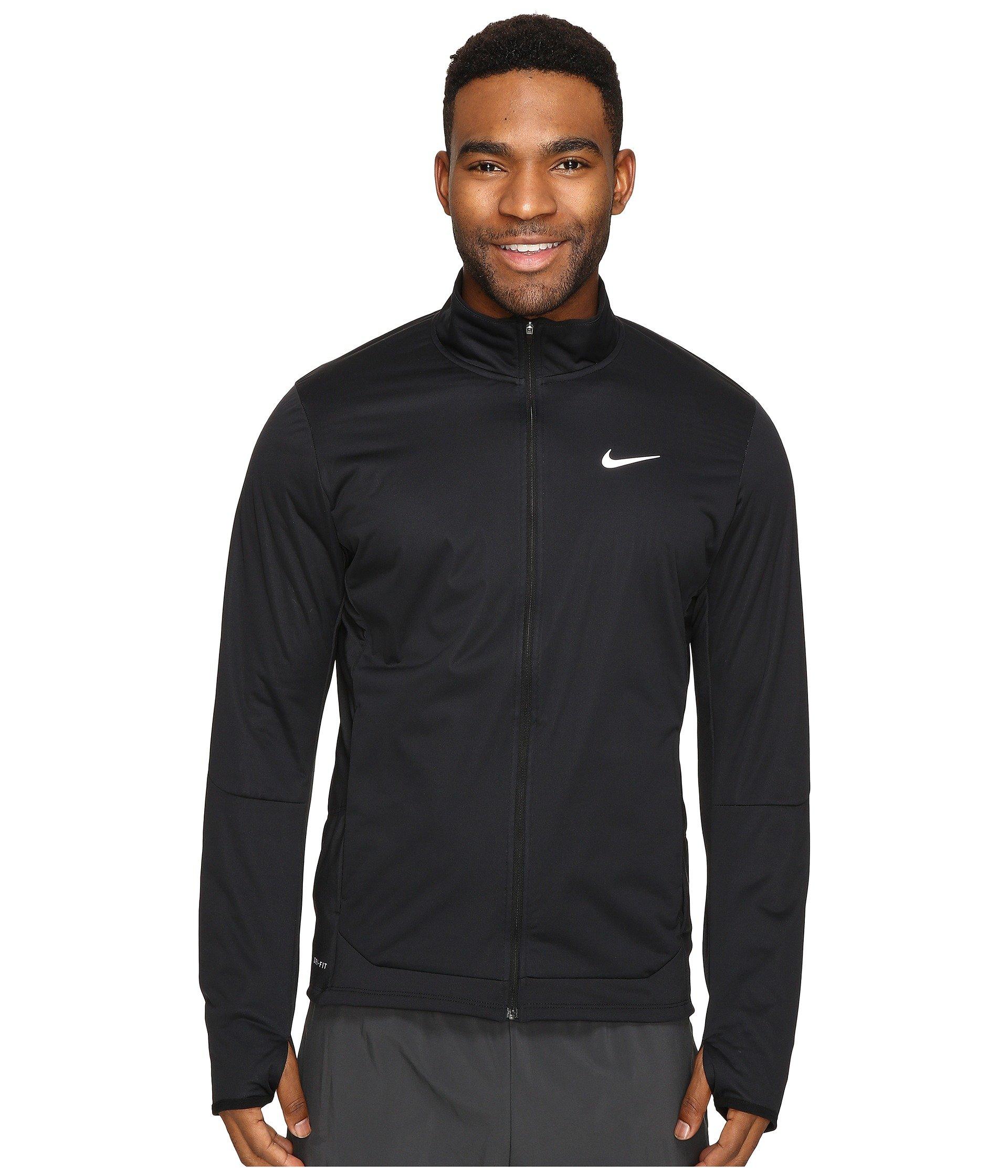 Nike Shield Full-zip Jacket In Black/reflective Silver | ModeSens