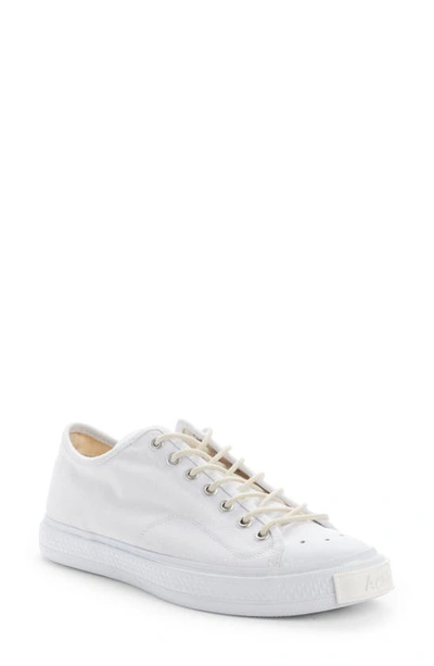 Acne Studios Ballow Low Top Sneaker In Optic White