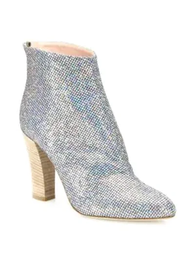 Sjp By Sarah Jessica Parker Minnie 100mm Sparkle Sequined Almond-toe Bootie In Scintillate