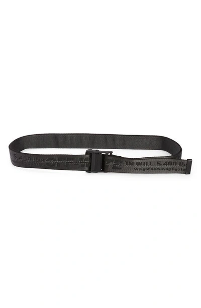 Off-white Classic Industrial Belt In Black/ Black