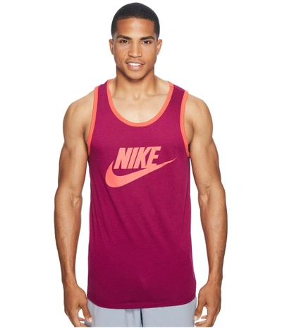 Nike Ace Logo Tank Top In True Berry/track Red/track Red | ModeSens