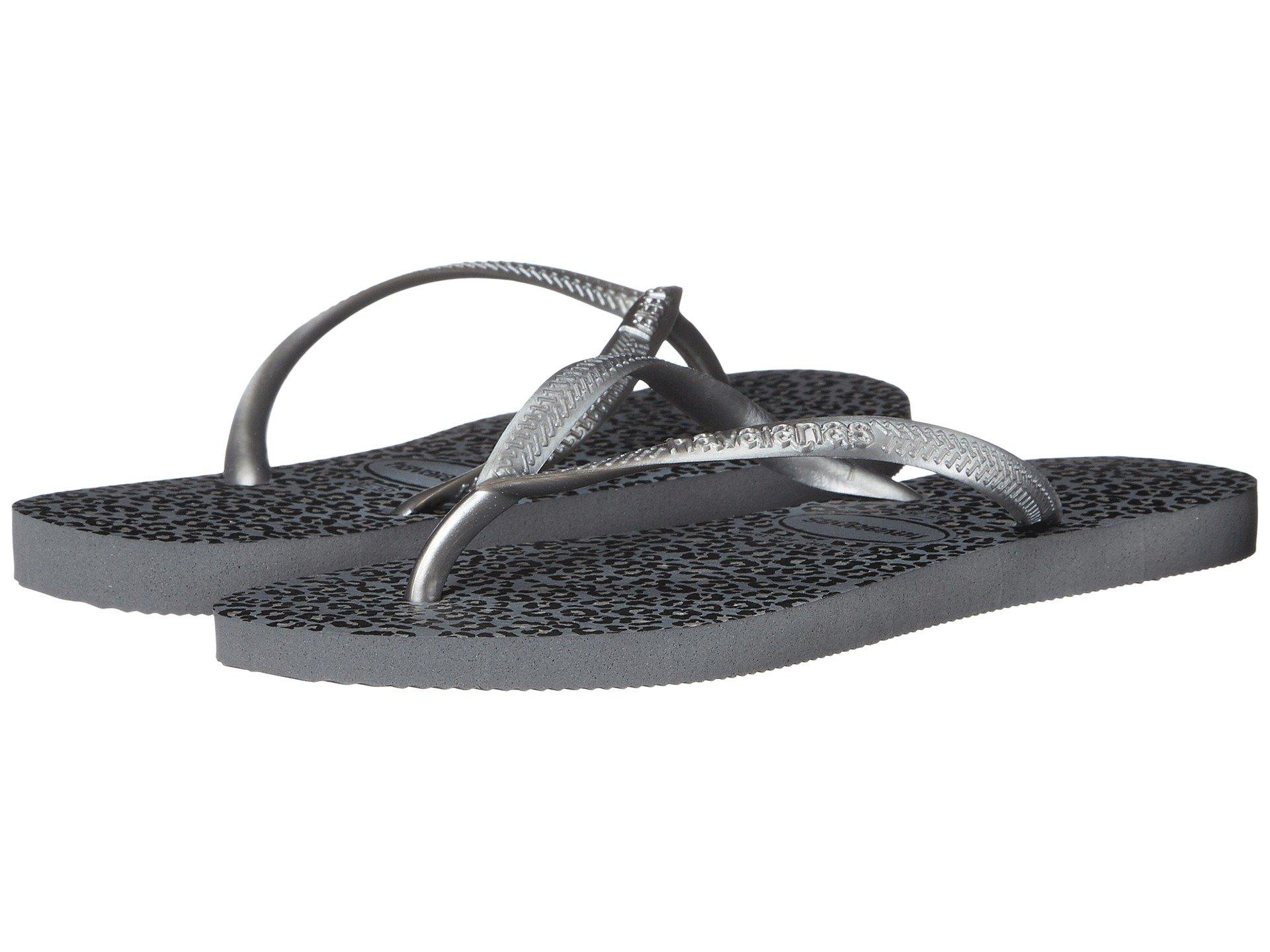 animal flip flops womens size 7