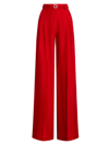 Ralph Lauren Daneila Satin Wide-leg Pant In Bright Red