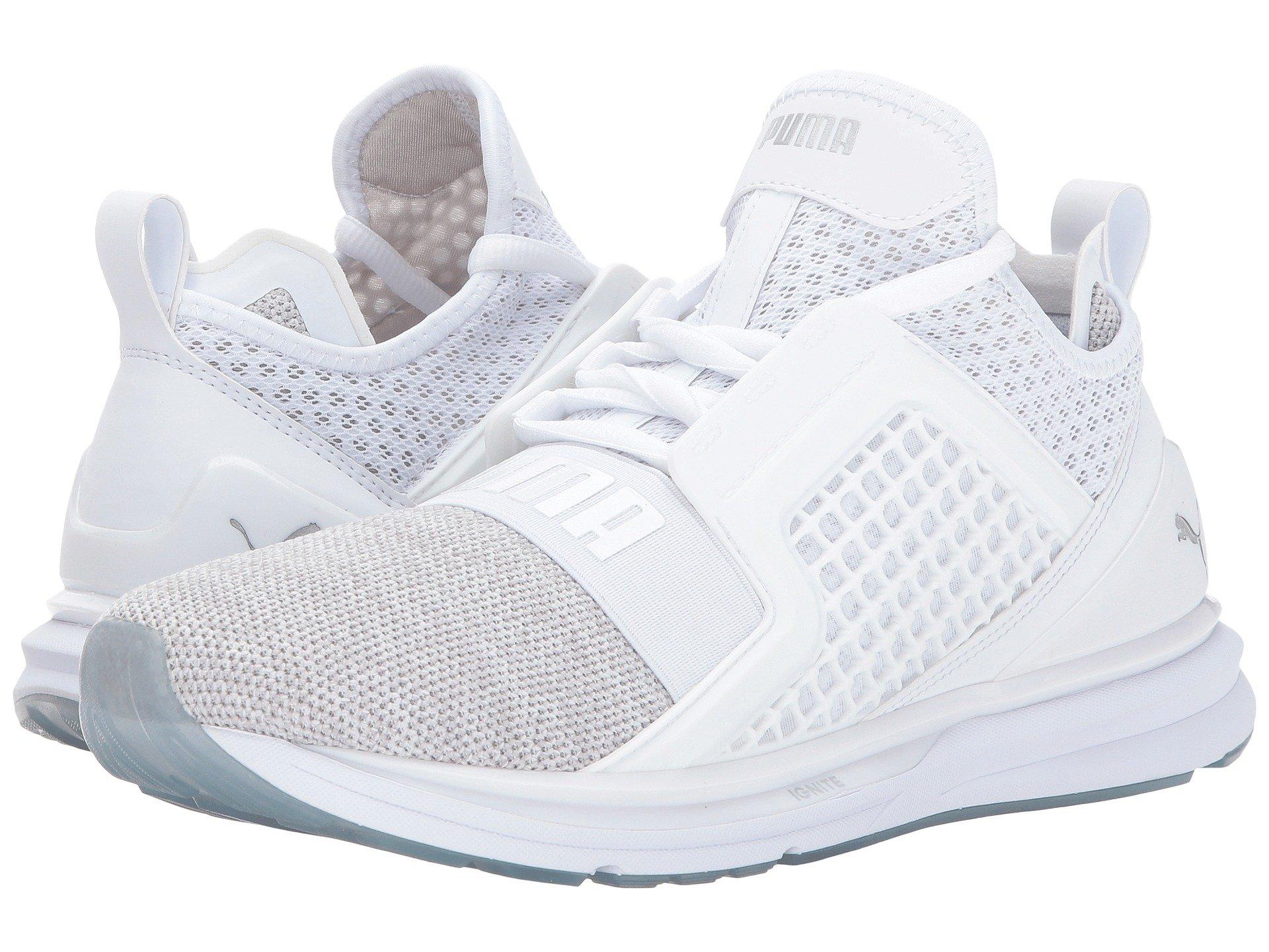 puma white silver