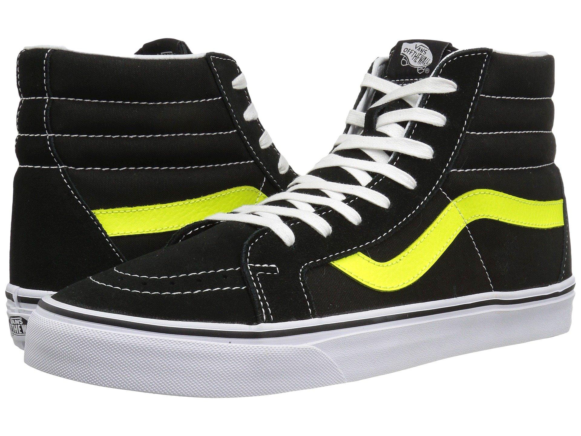 yellow and black vans high tops