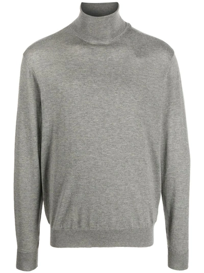 Ralph Lauren Purple Label Roll-neck Pullover Jumper In Grey