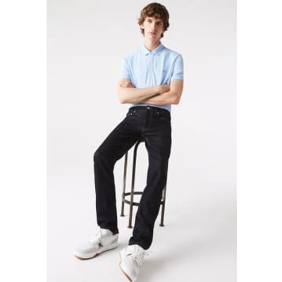 Lacoste Men's Slim Fit Stretch Cotton Denim Jeans - 6 - 33/32 In Blue