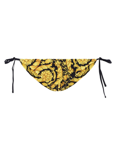 Versace Barocco Swim Slip In Multicolor