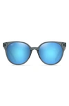 Maui Jim Mehana 55mm Polarized Plus2® Cat Eye Sunglasses In Steel Blue