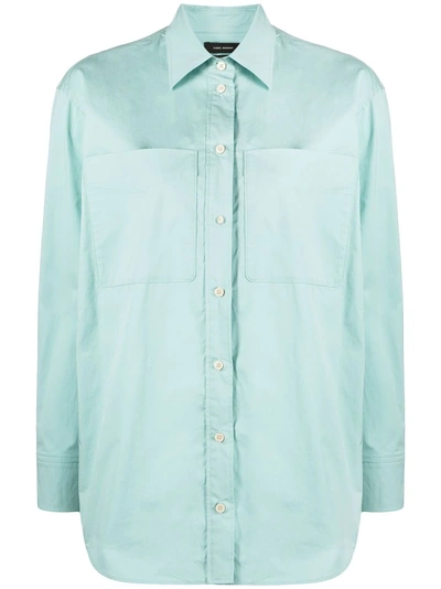 Isabel Marant Button-down Fastening Shirt In Blue