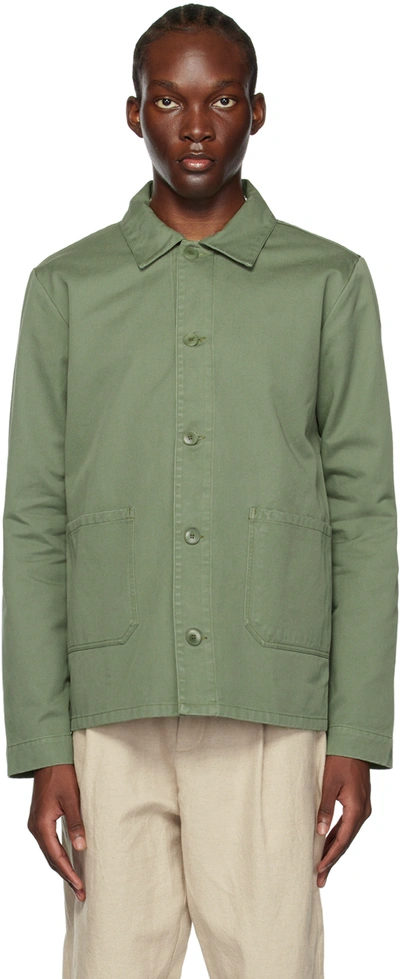Apc Kerlouan Jacket In Green