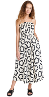 Tory Burch Ruffle Top Midi Dress In The Flower French