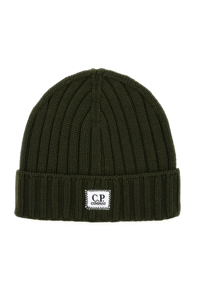 C.p. Company Cp Company Wool Beanie Hat In Green