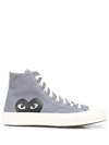 Comme Des Garçons Play X Converse X Converse High-top Trainers In Grey