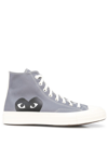Comme Des Garçons Play X Converse X Converse High-top Trainers In Gray