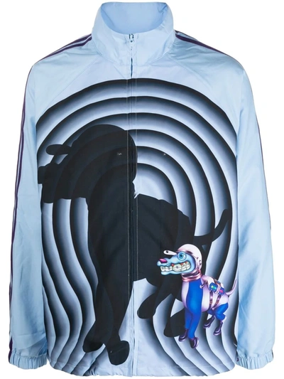 Adidas Originals X Kerwin Frost Blue Space Dog Printed Track Jacket