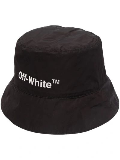 Off-white Helvetica Logo-print Bucket Hat In Multi-colored