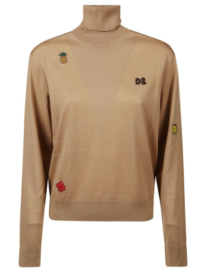 Dsquared2 Womens Brown Other Materials Jumper
