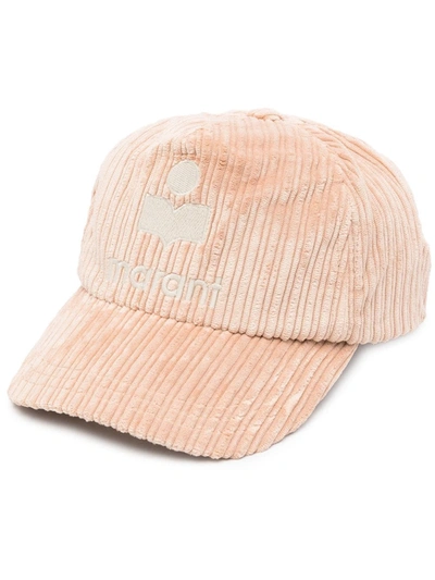 Isabel Marant Logo-embroidered Corduroy Cap In Multi-colored