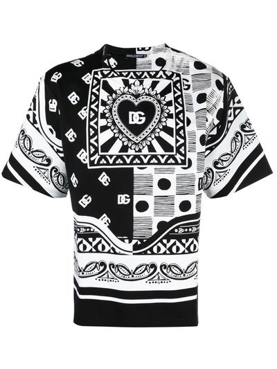 Shirts Dolce & Gabbana - Bandana print short sleeve shirt - G5GX2TFI1KXHN74C