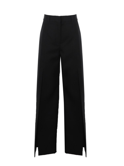 Burberry Tailored Straight Leg Trousers In Black