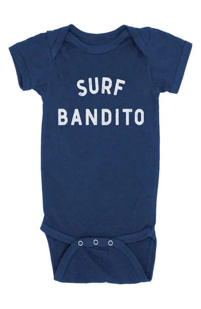 Feather 4 Arrow Babies' Nature Lover Cotton Graphic Bodysuit In Navy