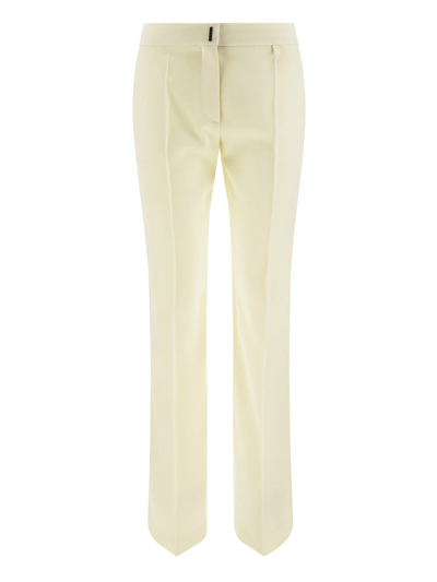 Givenchy Ivory Wool Blend Pant Nd  Donna 36f In Default Title